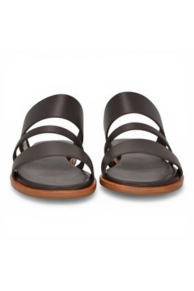 Ciabatta donna Frau in pelle colore testa di moro. FRAU | 86M0-TESTA DI MORO